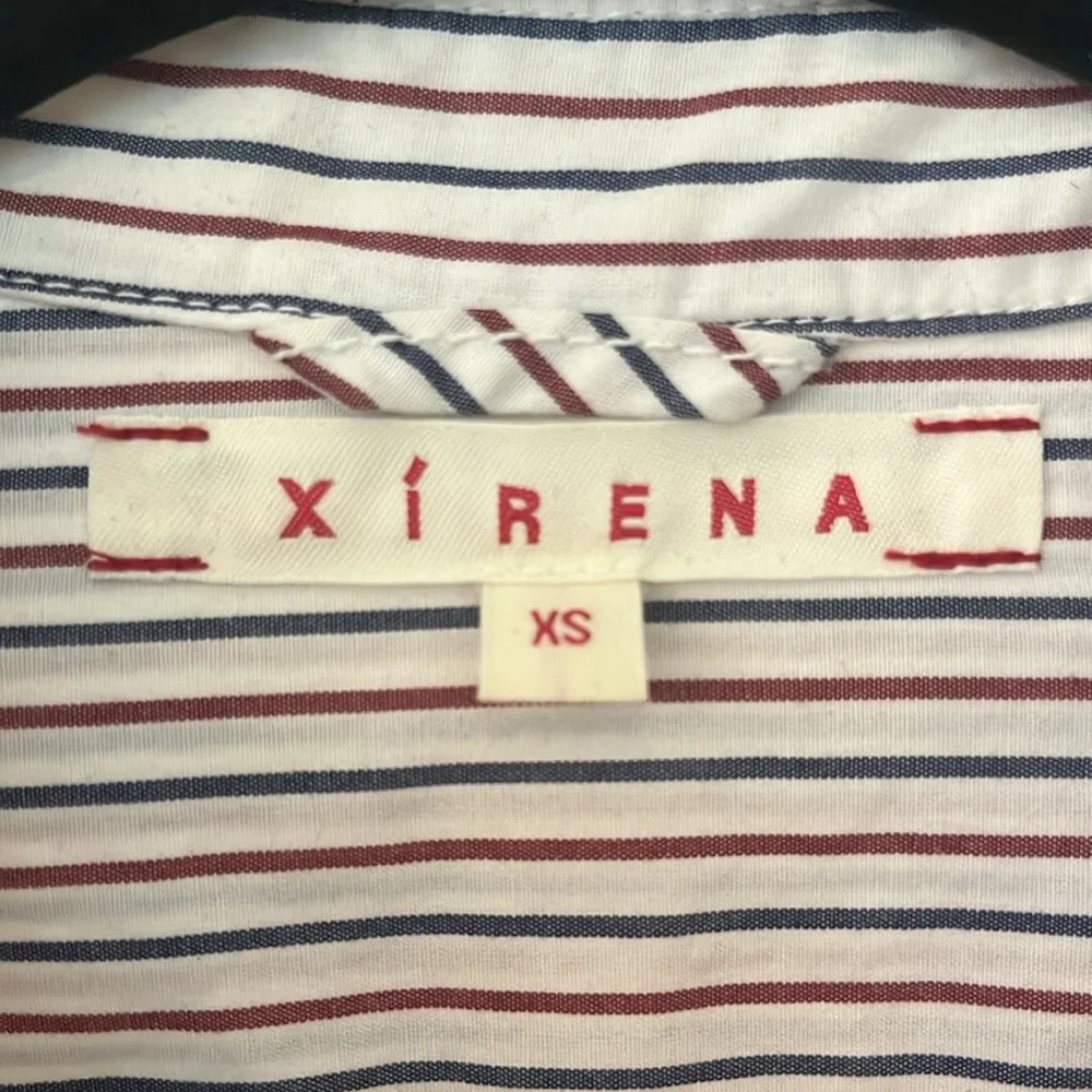 Xirena Beau shirt red white blue stripe - Picture 3 of 5